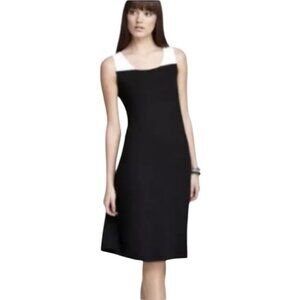 Eileen Fisher Firefly Viscose Jersey Dress w/ Back Cutout, Women's Size L